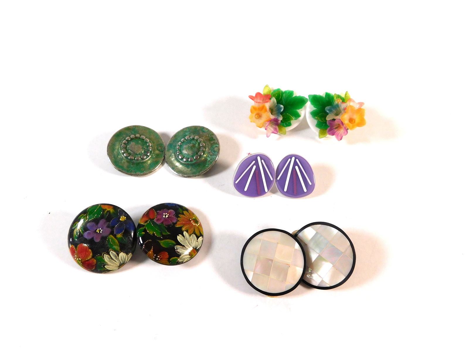 Five Pairs of Clip-on Earrings (1 of 5)