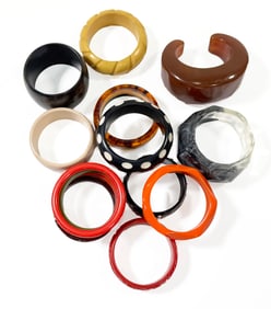 Group of Fifteen Bakelite Bangles
