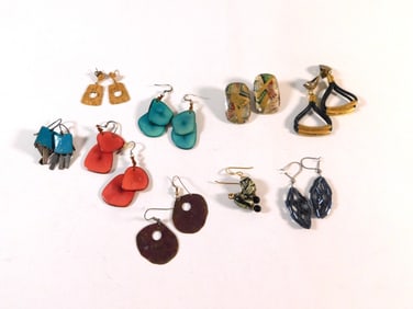 Nine Pairs of Earrings