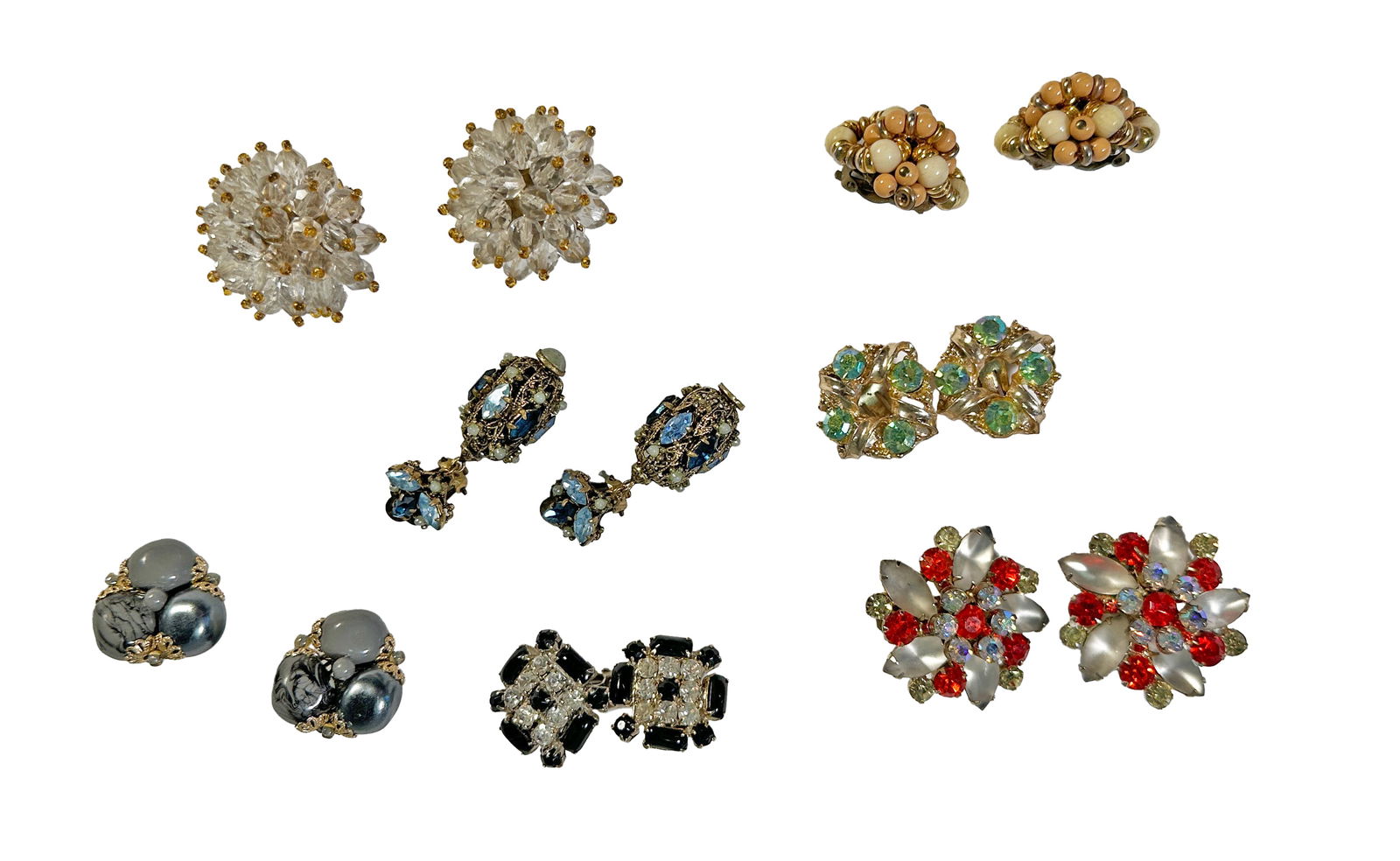 Vintage Costume Jewelry Earring Lot (1 of 4)