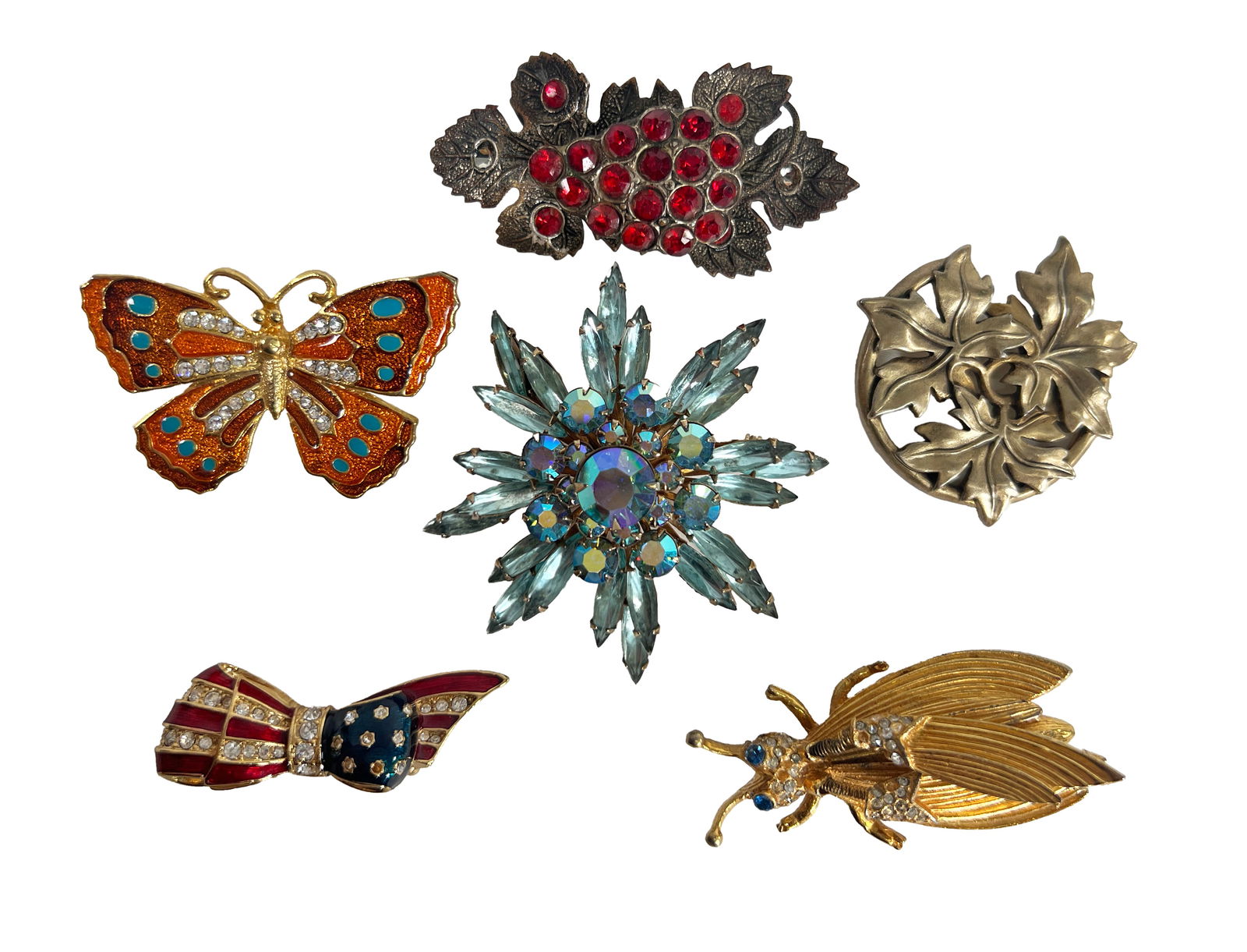 Six Vintage Brooches (1 of 3)