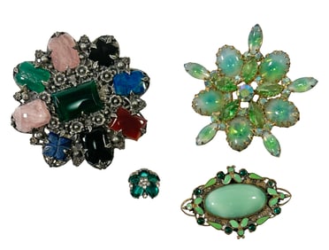 Four Vintage Brooches