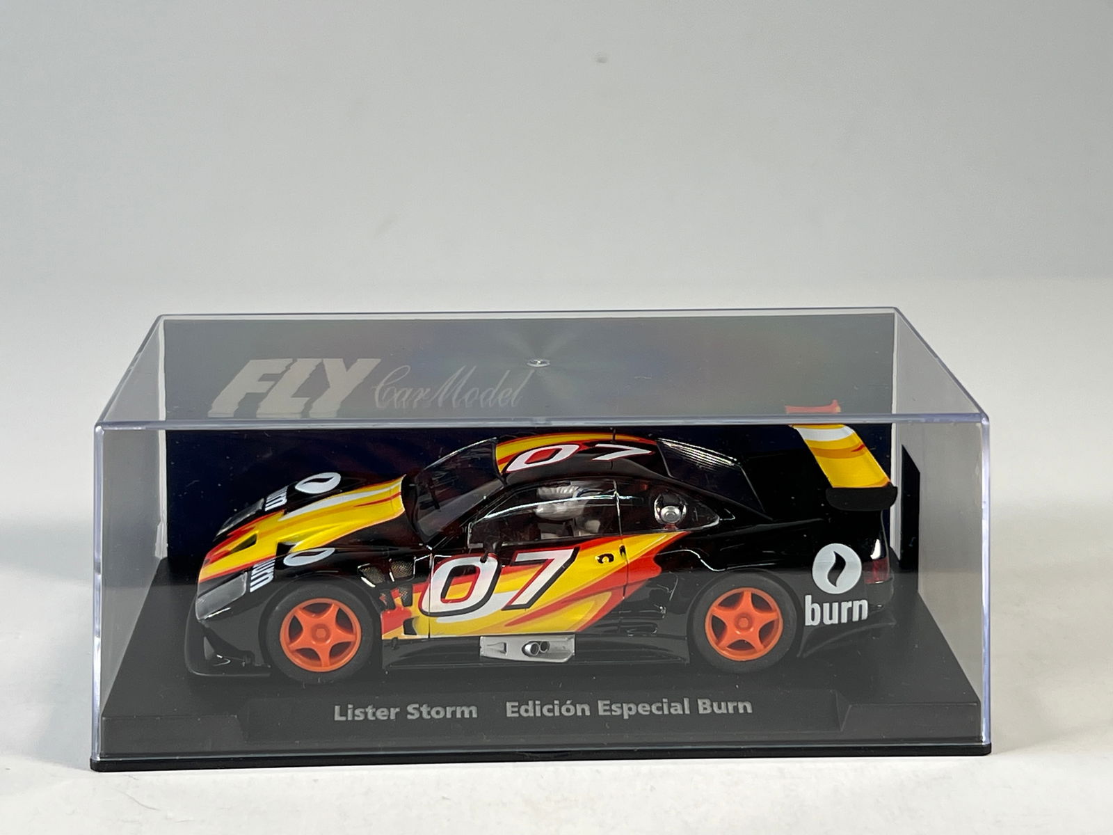 Fly Car Model Lister Storm EdiciÃ³n Limitada #07: Fly Car Model Lister Storm Edición Limitada Burn #07 1/32 Slot Car. Reference #99064, with original case. Weight: 5 oz.