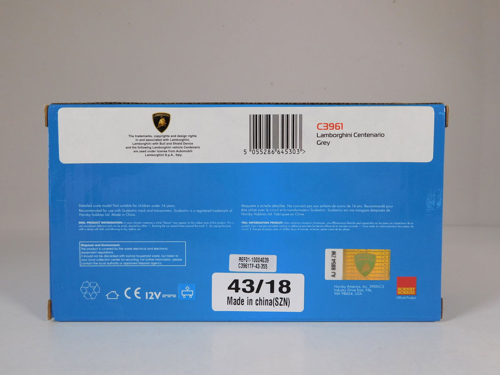 Scalextric Lamborghini Centenario Grey - 10