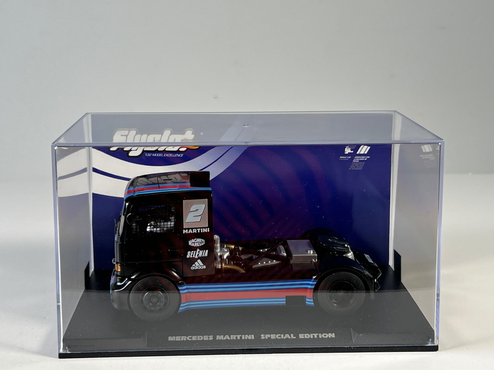 Flyslot Mercedes Martini Special Edition #2: Flyslot Mercedes Martini Special Edition #2 1/32 Slot Car. Reference #202312, with original case. Weight: 11 oz.