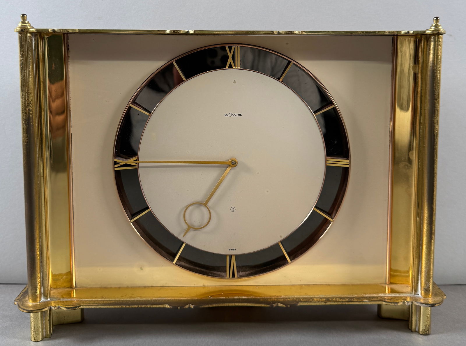 Le Coultre Brass Mantel Clock (1 of 5)