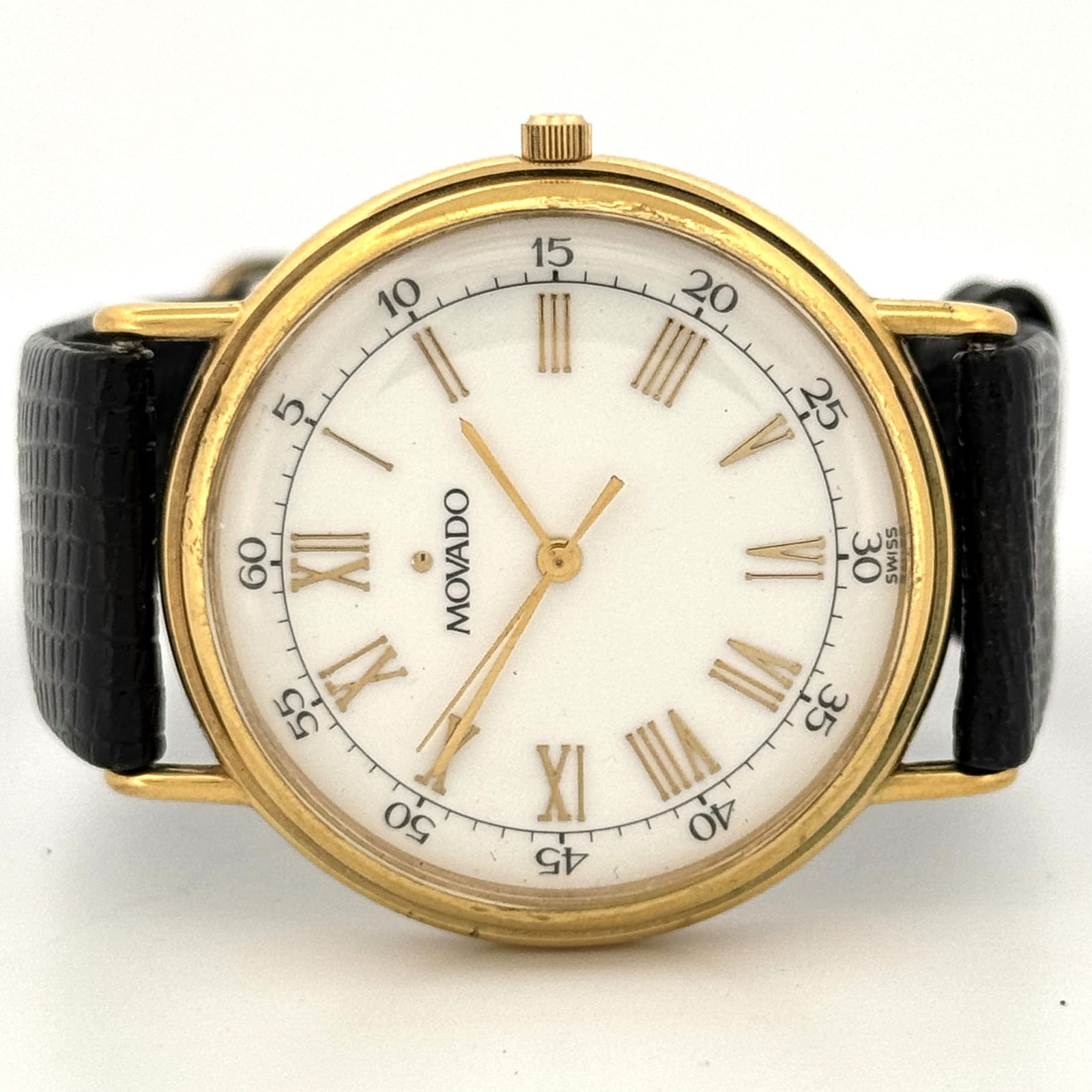 Movado Gold Tone Wristwatch Model 87-58-885 (1 of 7)