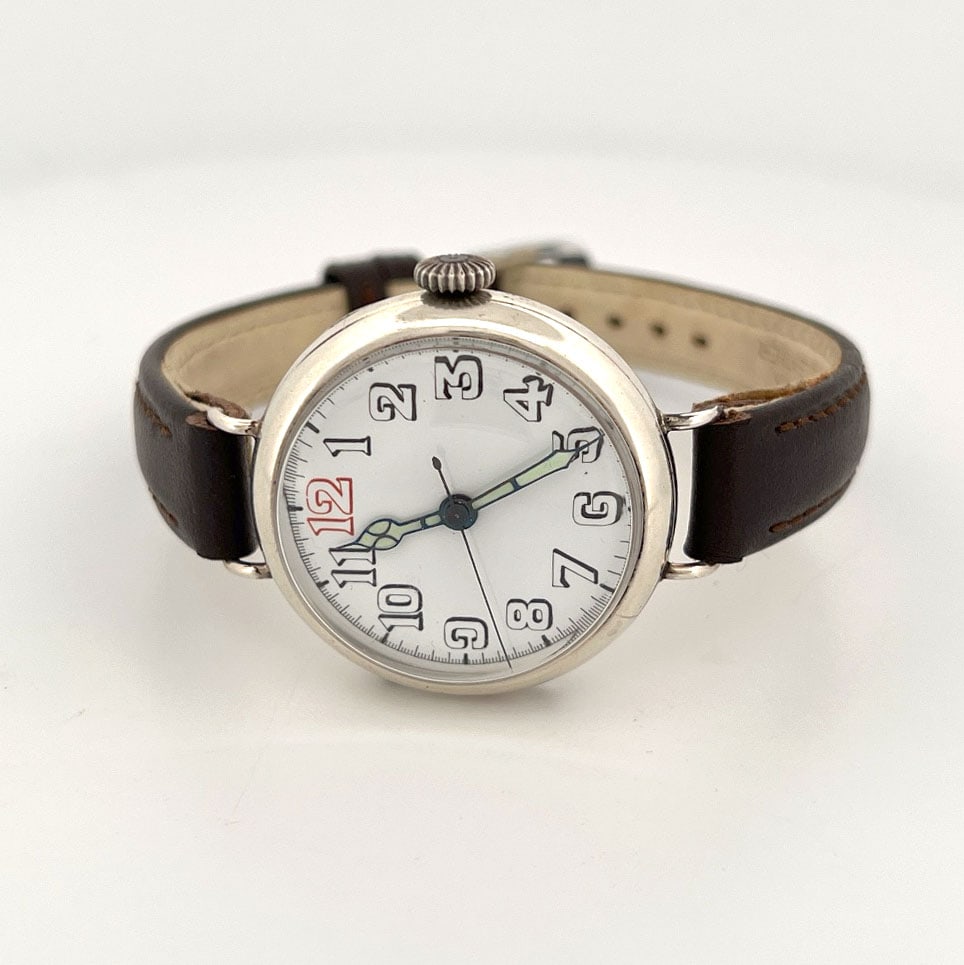 Antique Sterling Silver Manual Wind Wristwatch, Swiss Made (1 of 7)