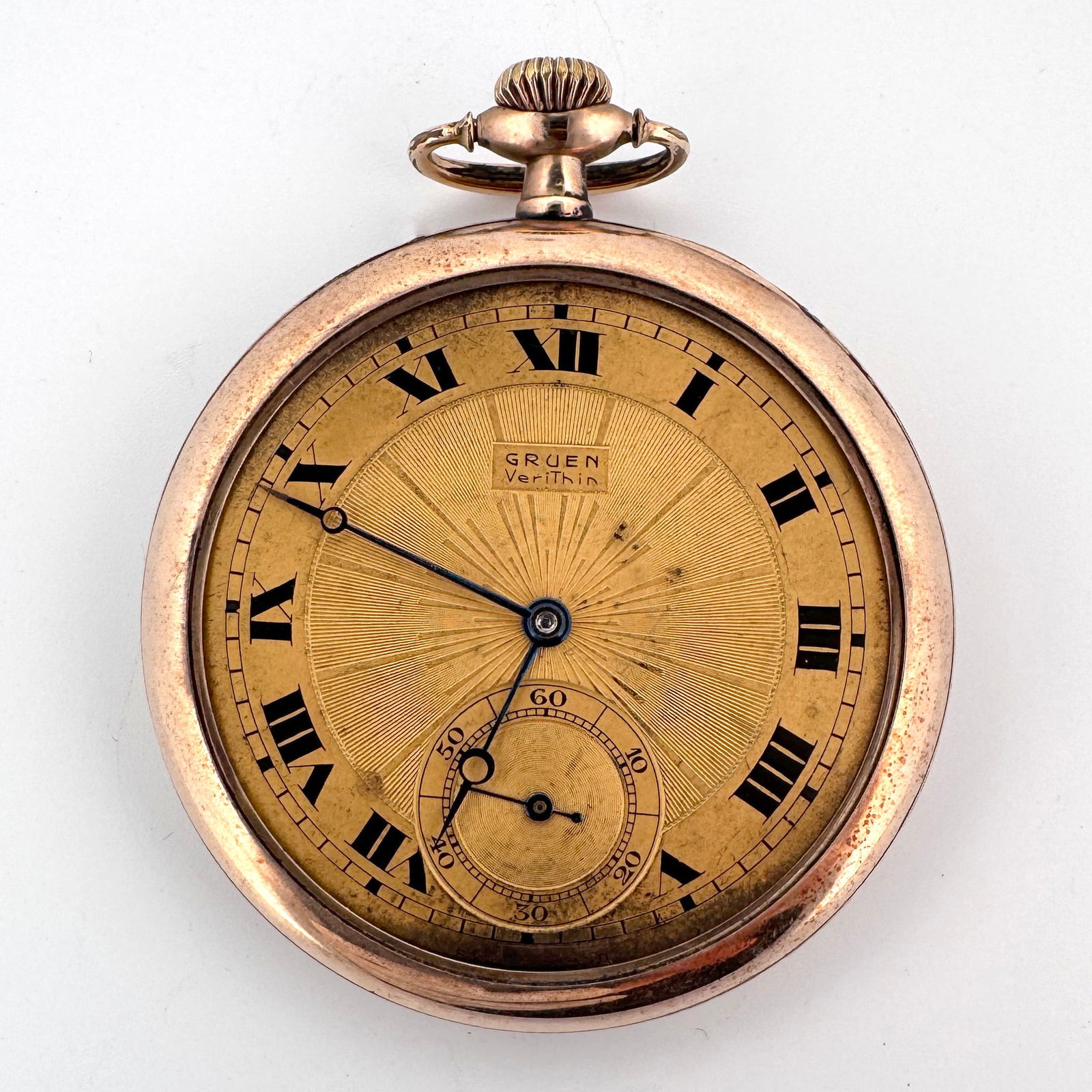 Gruen Verithin Gold Filled Pocket Watch, Serial #324482 (1 of 7)
