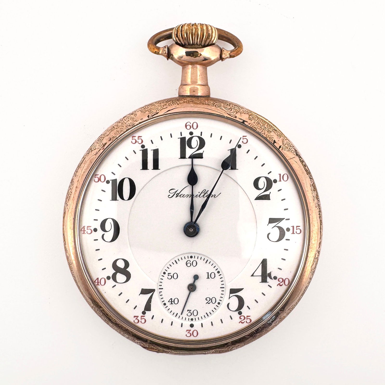 Hamilton Openface 16s Pocket Watch, grade 992 21j, Serial #1095477 (1 of 6)