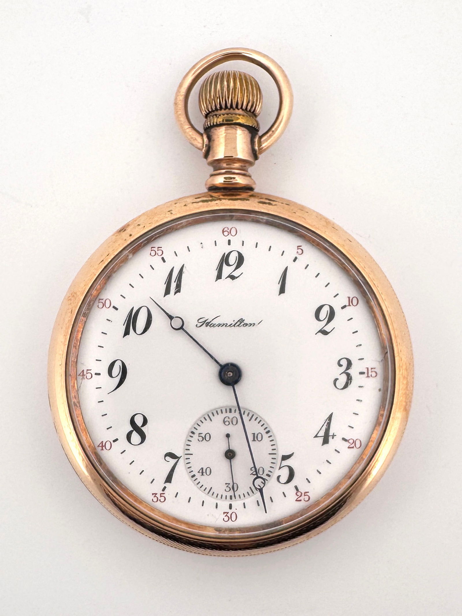Hamilton 16s Openface Pocket Watch, Grade 974, 17 Jewels, Serial #1183586 (1 of 5)