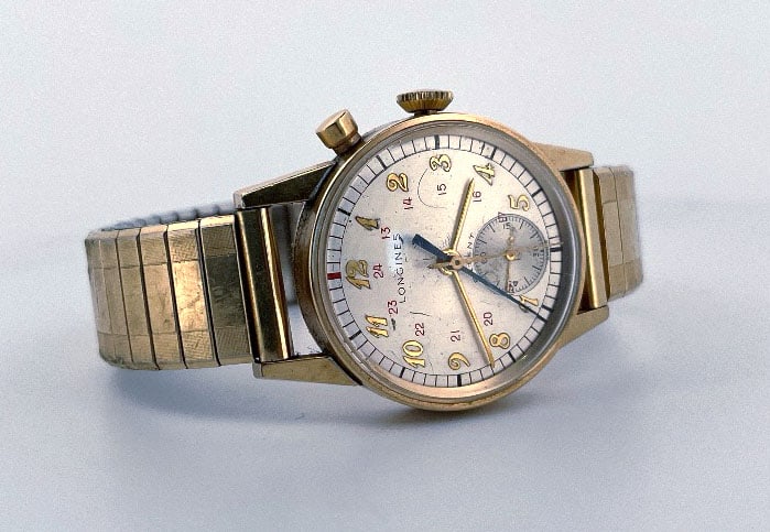 1950's Longines Monopusher Chronograph Wristwatch Serial 8884905 (1 of 7)