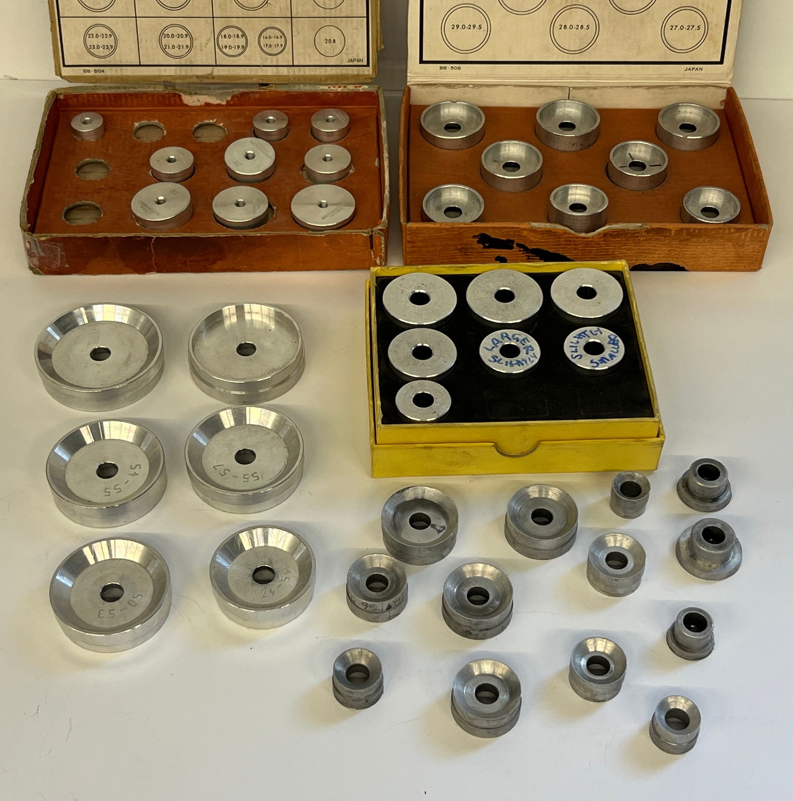 Assortment of Metal Watch Crystal Press Dies (1 of 3)