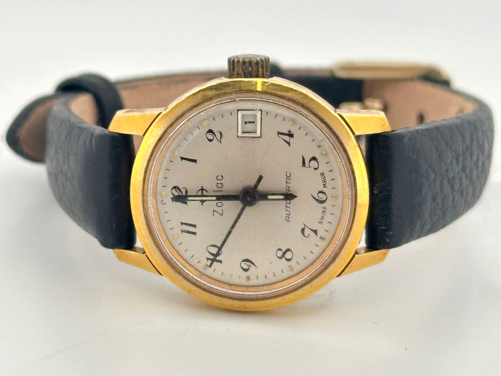Zodiac Gold Plated Automatic Wristwatch, Model 343-372 (1 of 6)