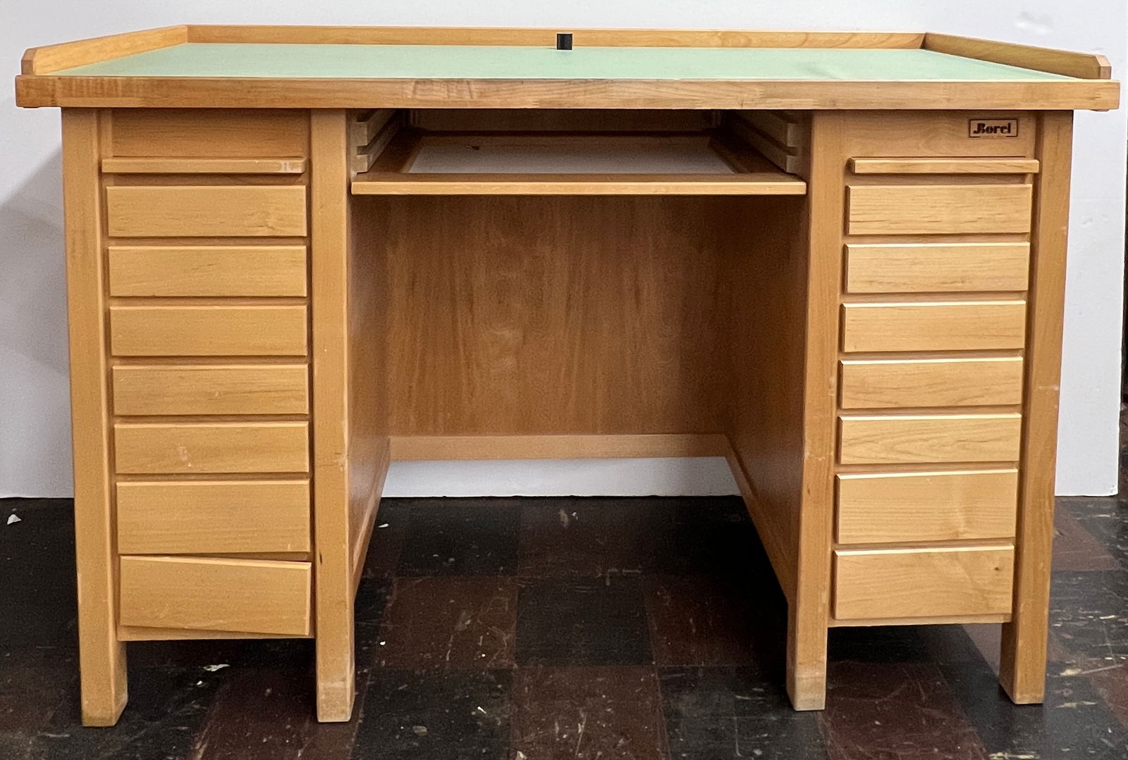 J. Borel Wood Desk with Multiple Drawers (1 of 7)