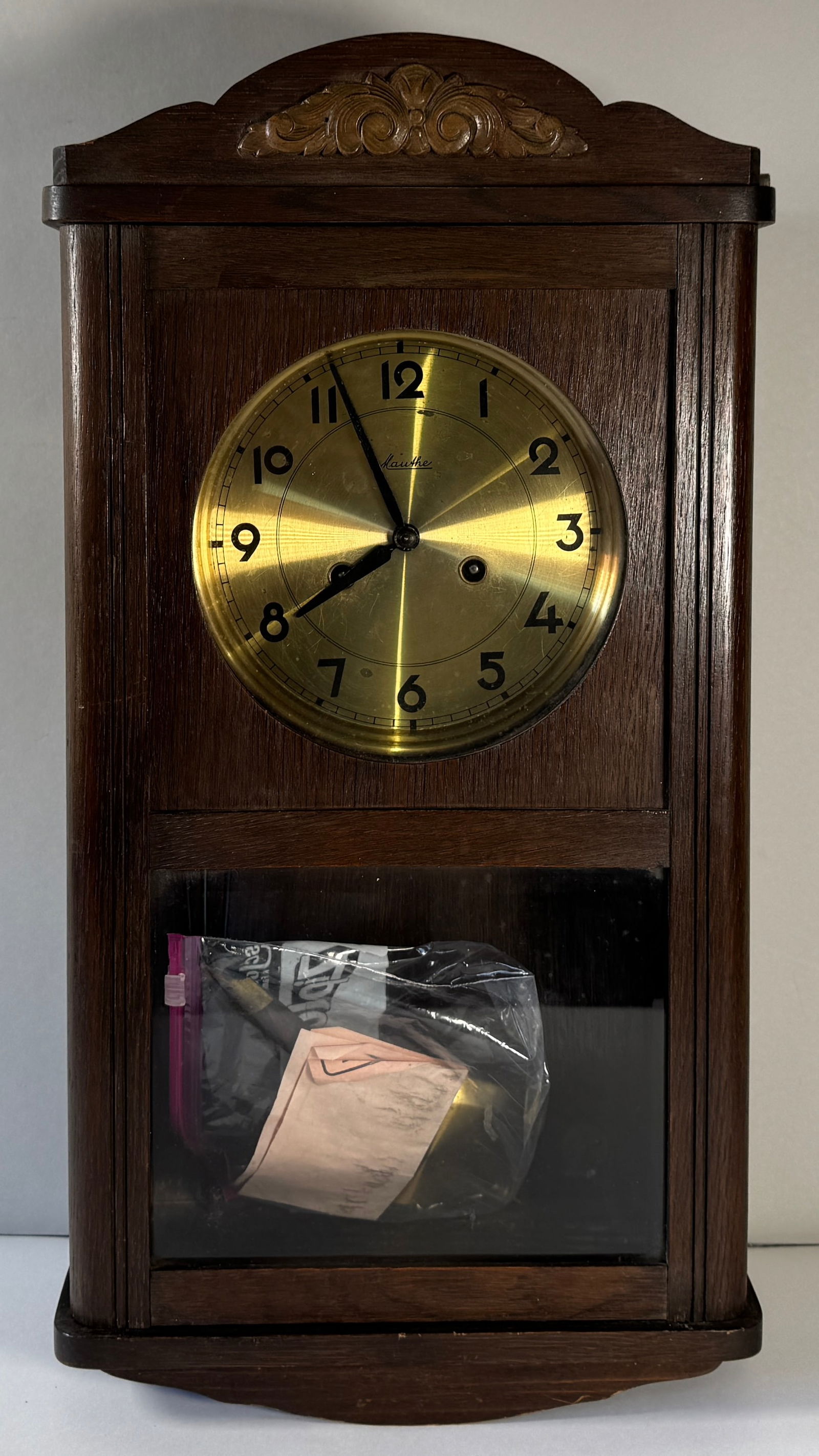 Vintage Mauthe German Wall Clock (1 of 4)