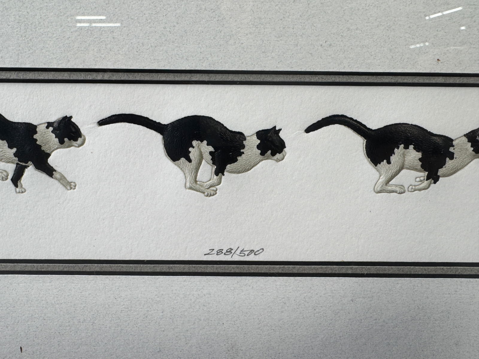 Cat Chasing Mouse Print - 2