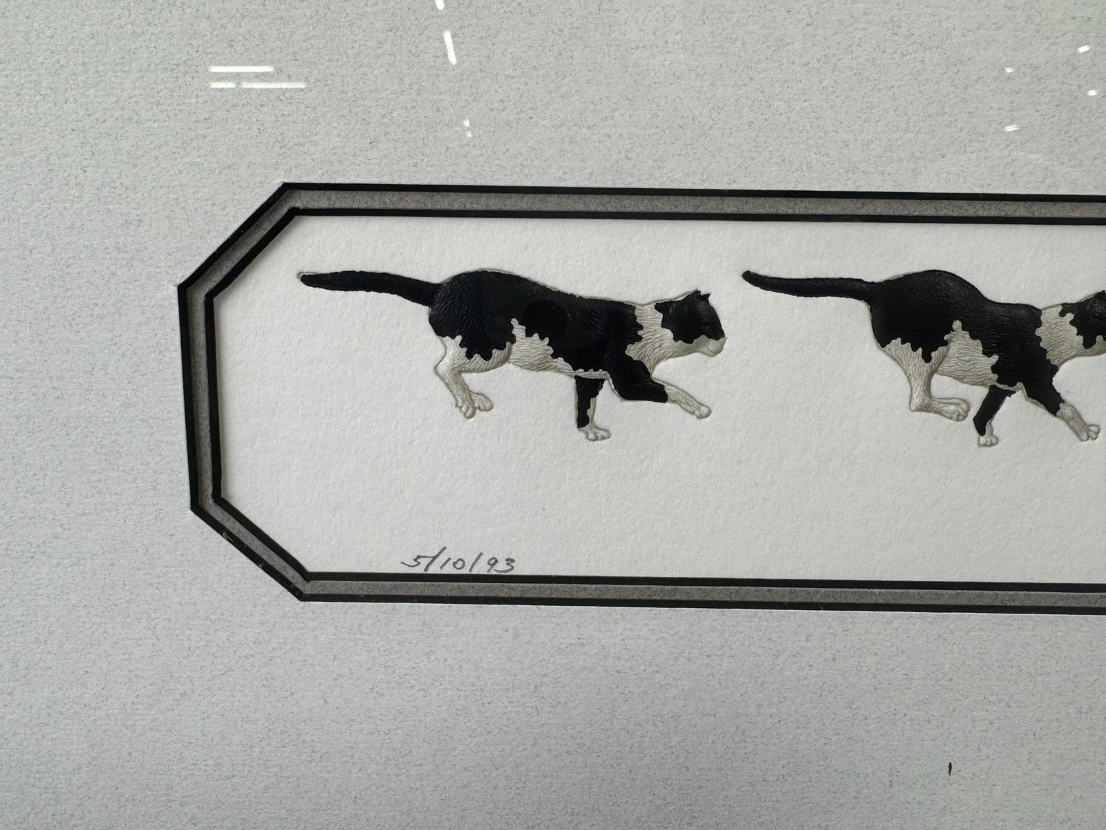 Cat Chasing Mouse Print - 4