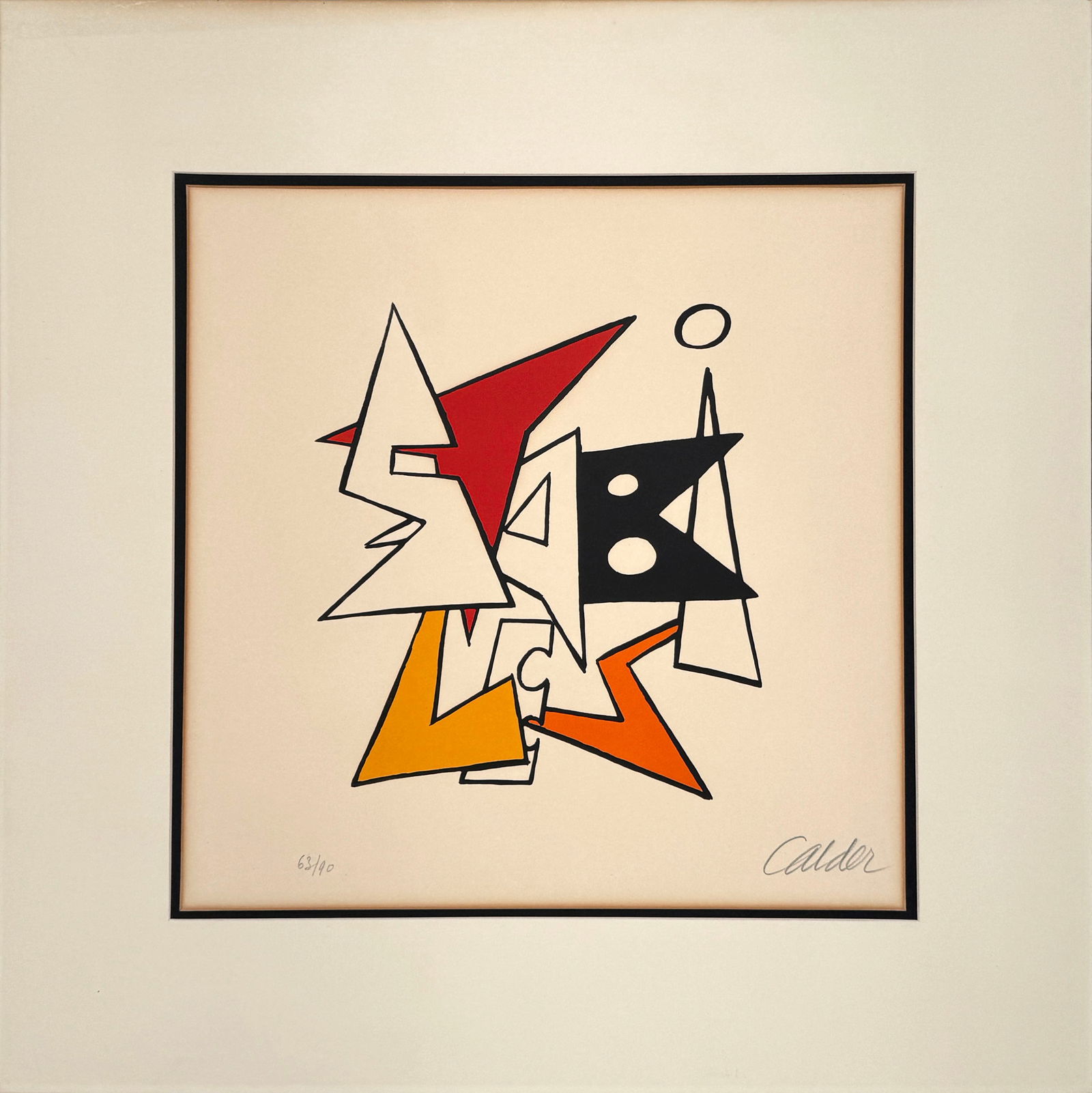 Alexander Calder (American 1898-1976) - "Petit Stabile" Lithograph (1 of 5)