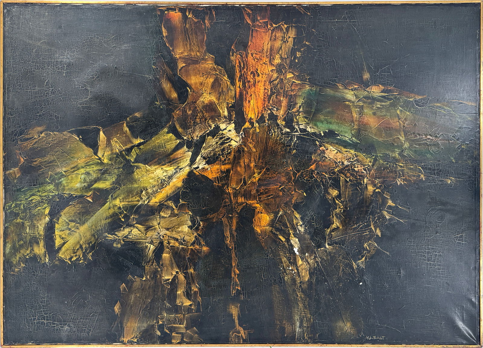 Jose Kablat (1908-1990) Abstract Expressionist Painting (1 of 6)