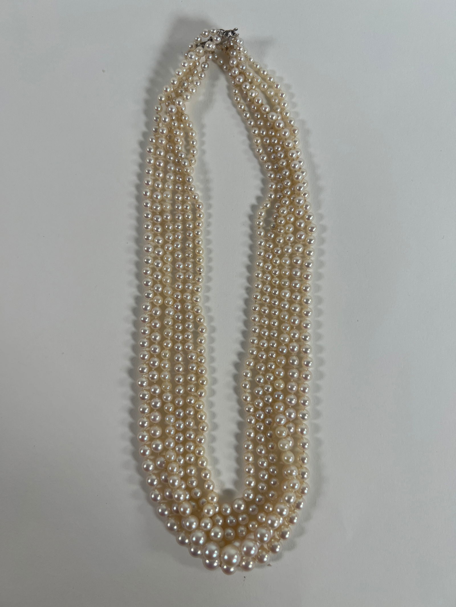 Multi-Strand Pearl Necklace - 2
