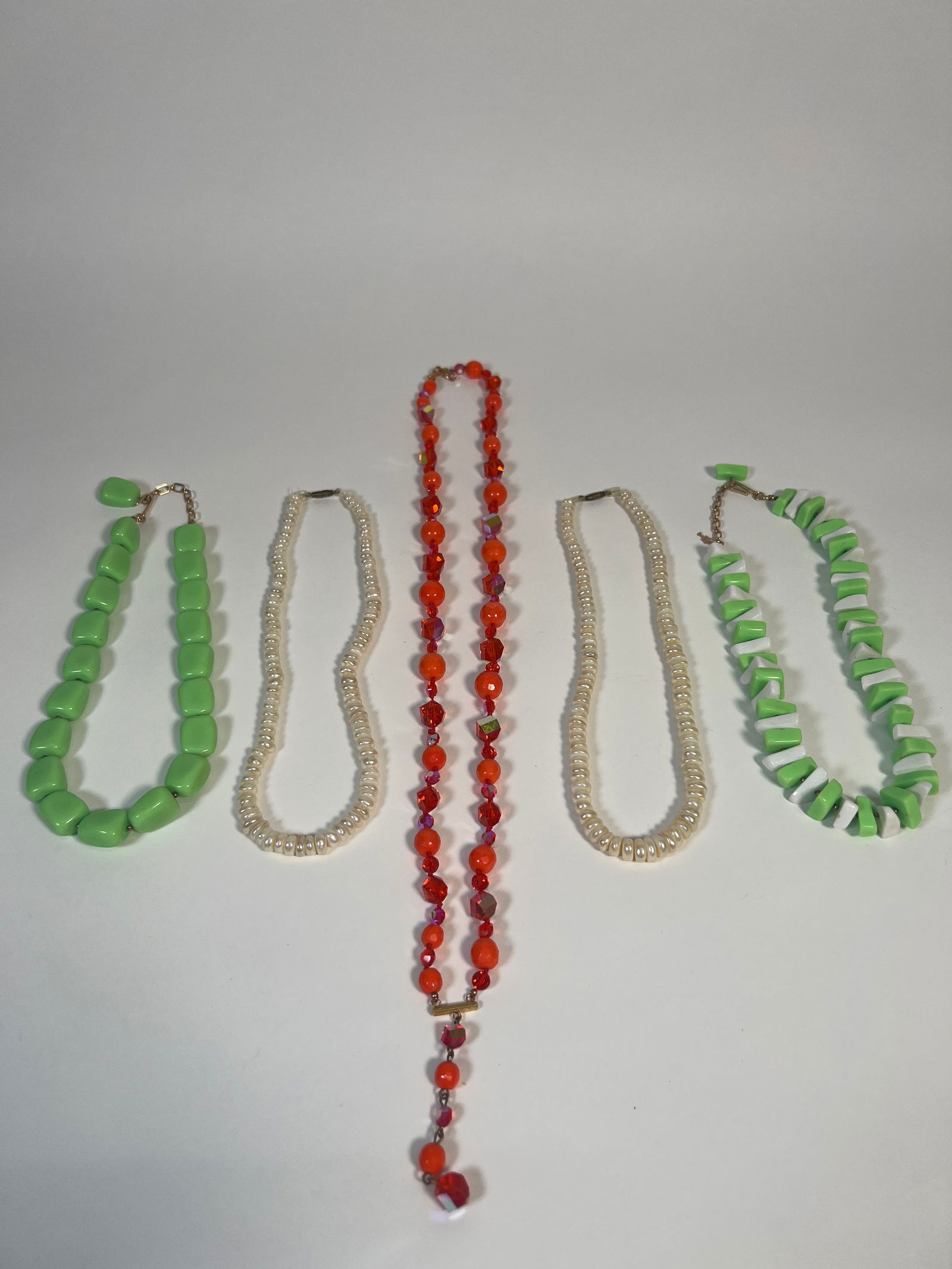 Costume Jewelry: Five Necklaces (1 of 9)