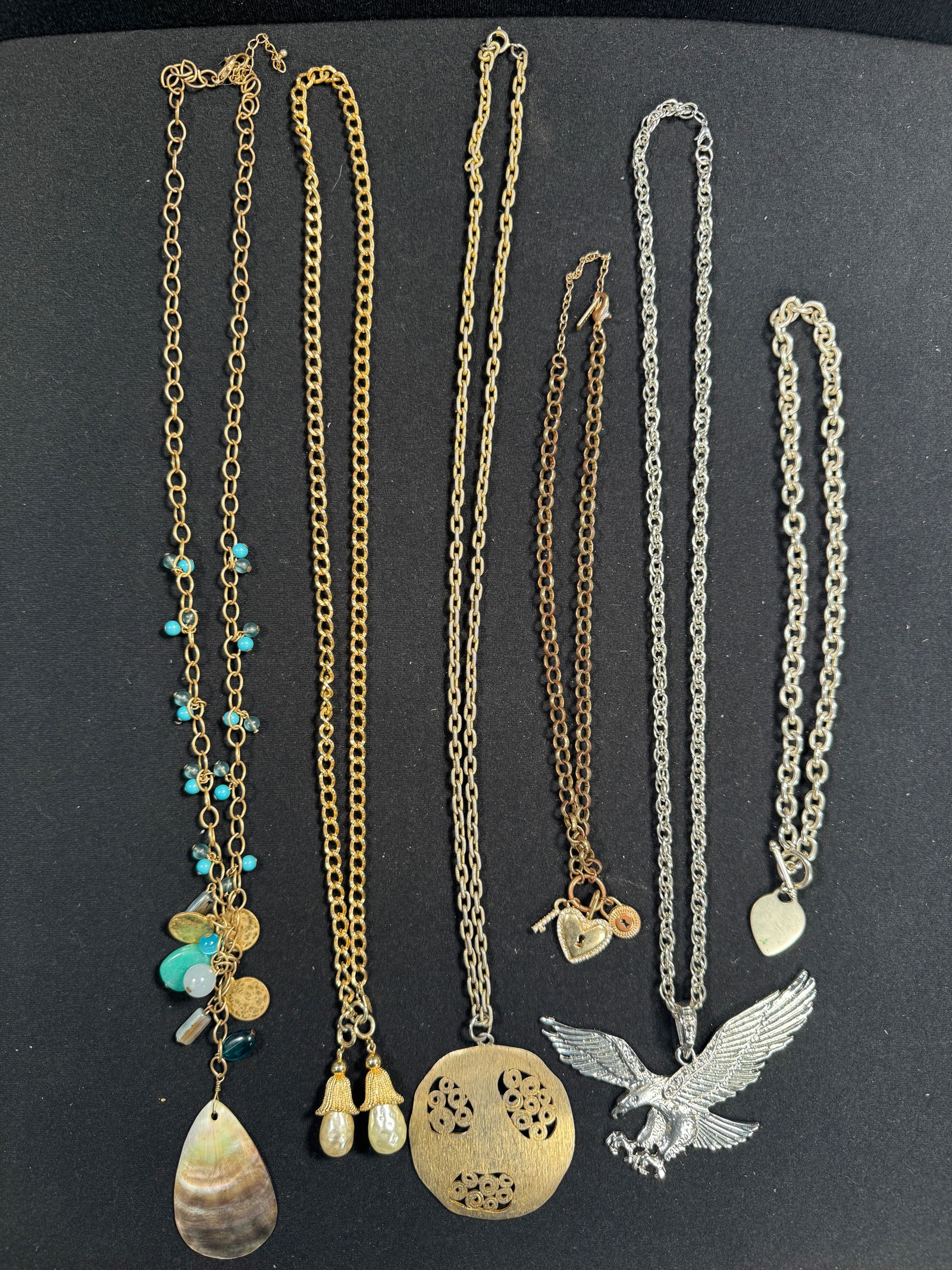 Group of Six Fashion Necklaces (1 of 9)