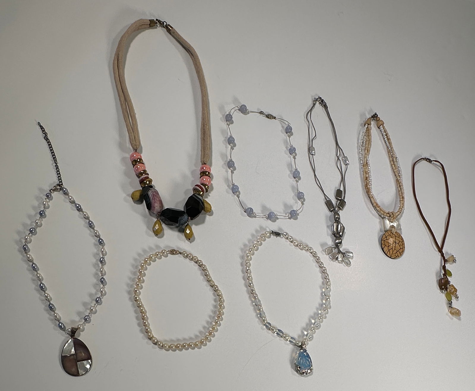 Group of Costume Necklaces, 8 Pieces (1 of 13)
