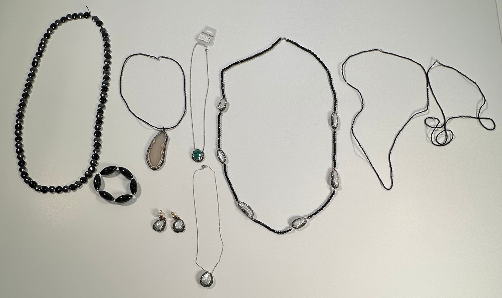 Group of Costume Jewelry Necklaces and Earrings (1 of 9)