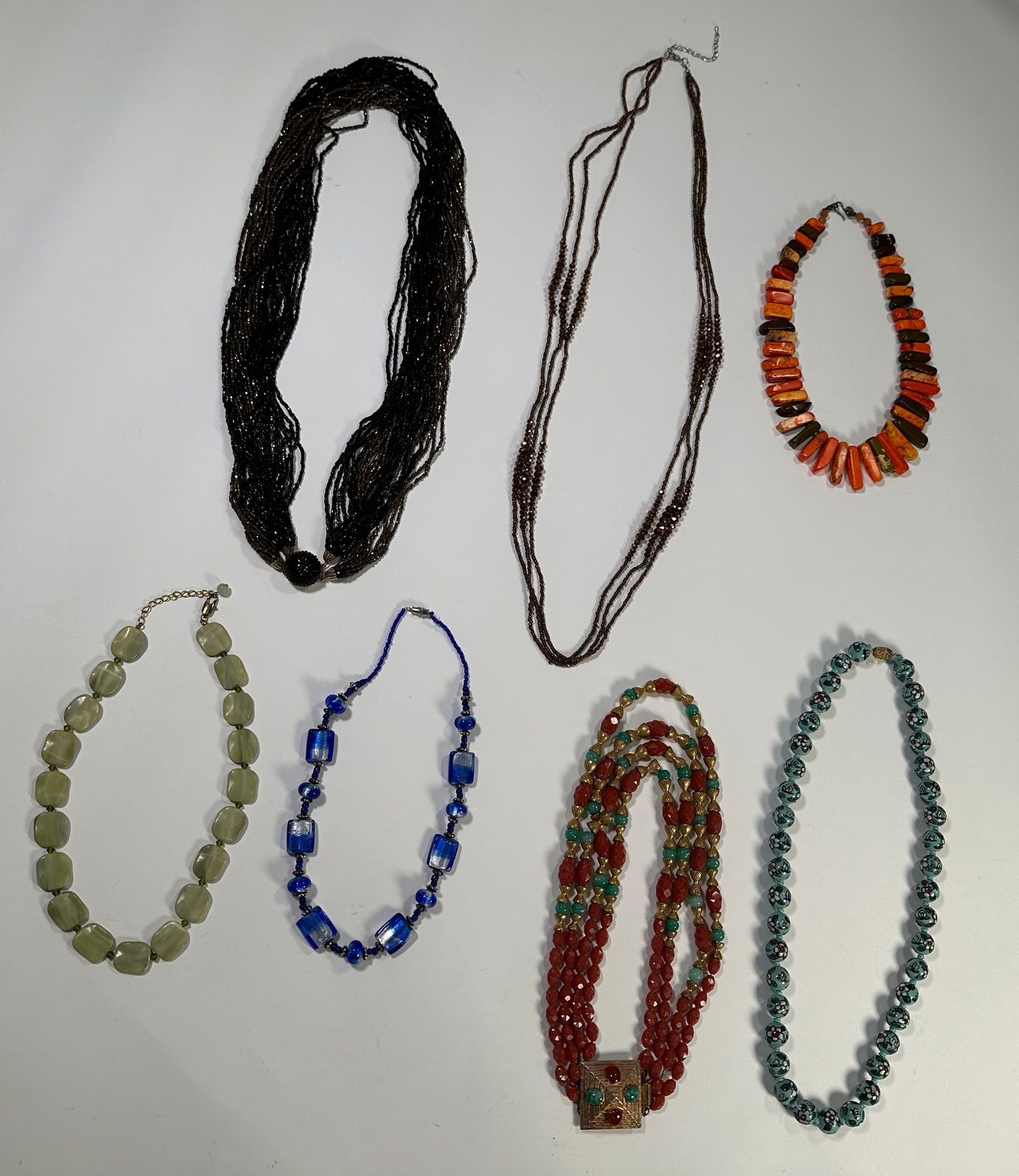 Group of Seven Fashion Necklaces (1 of 6)