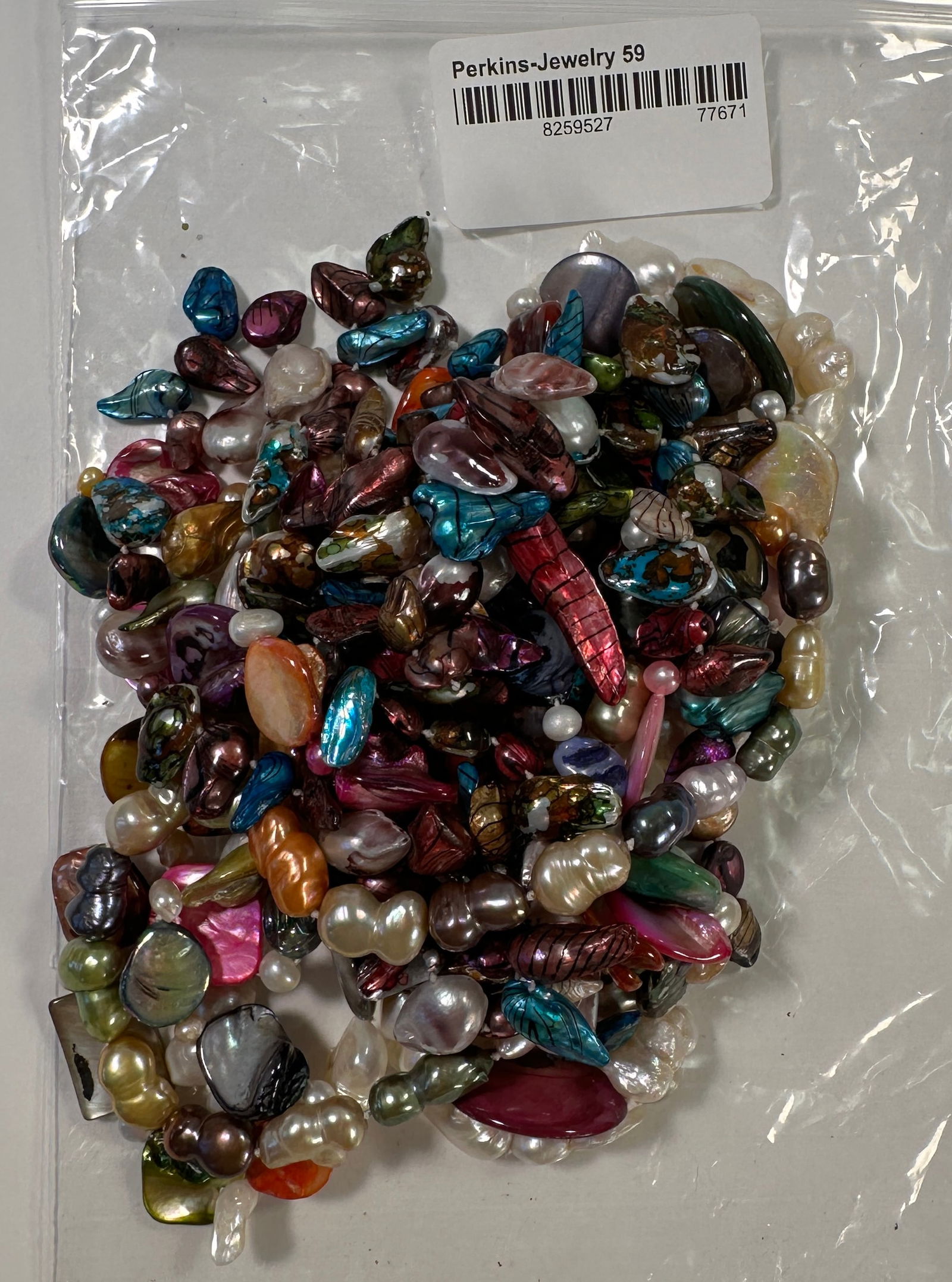 Five Beaded Necklaces with Pearls and Shells - 6