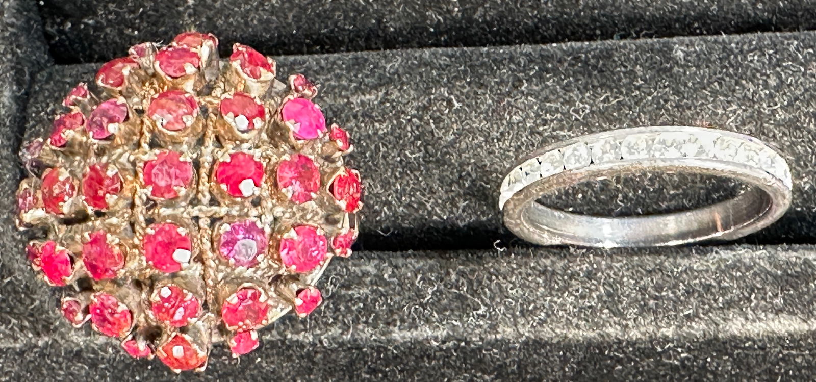 Five Assorted Gemstone and Diamond Rings - 9