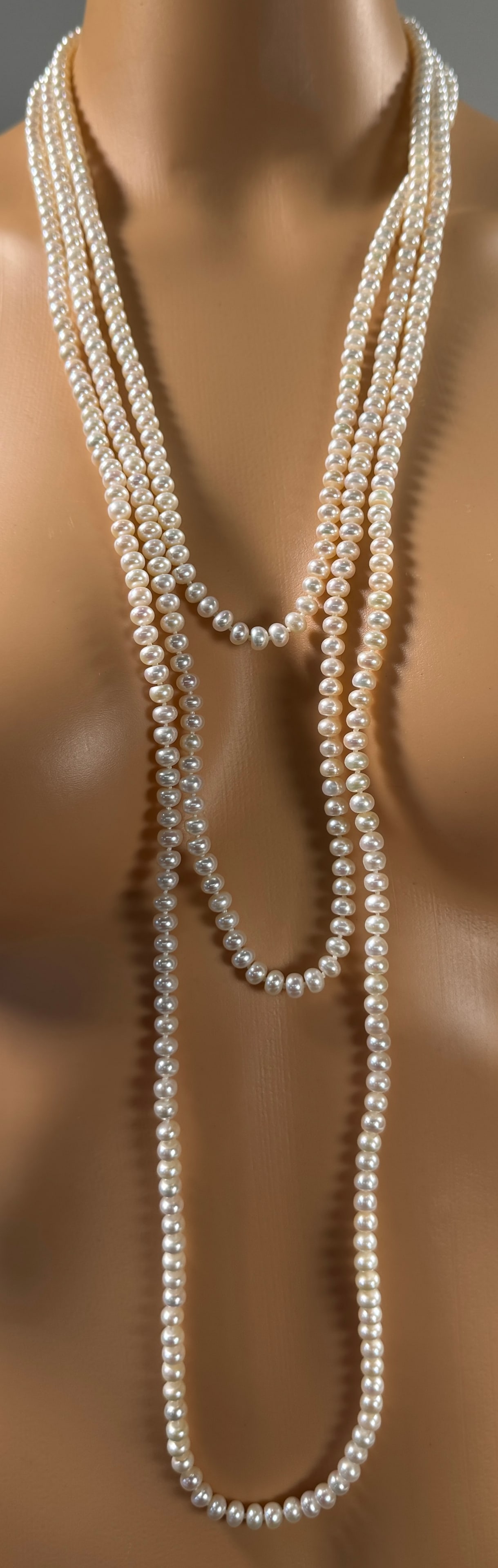 Long Pearl Necklace - 2