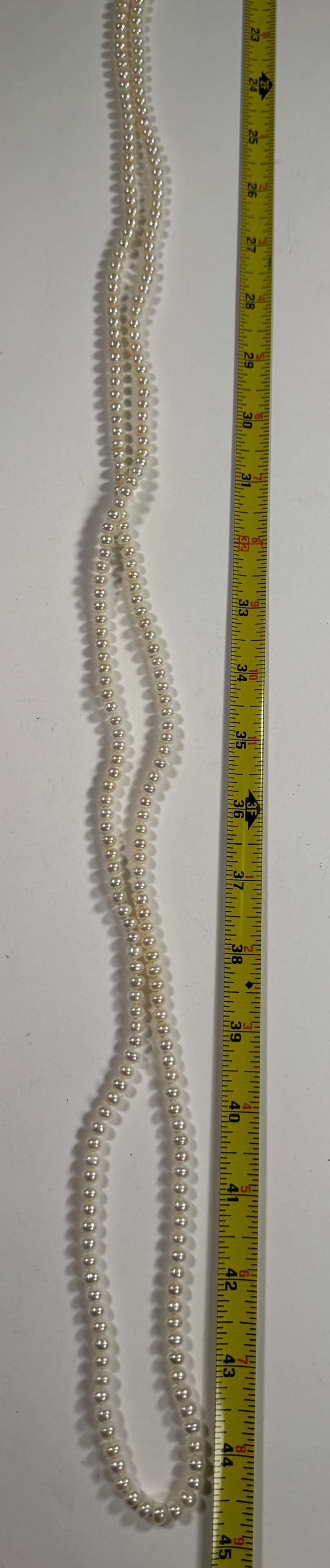 Long Pearl Necklace - 4