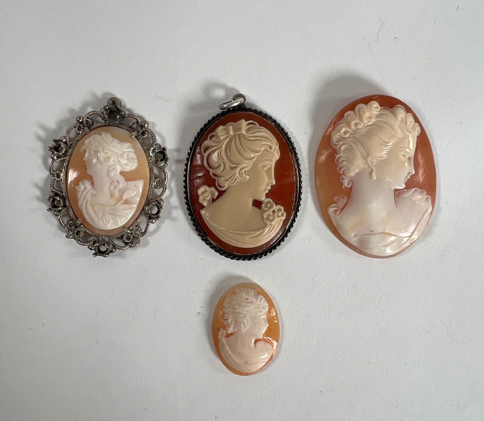 Group of Four Shell Cameos (1 of 7)