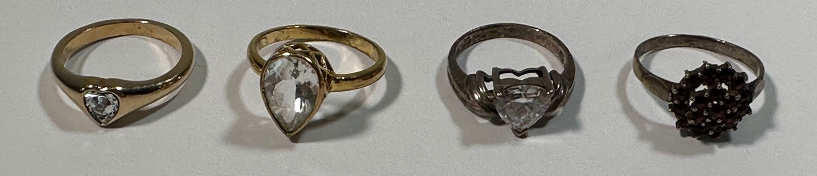 Four Assorted Costume Rings - 5