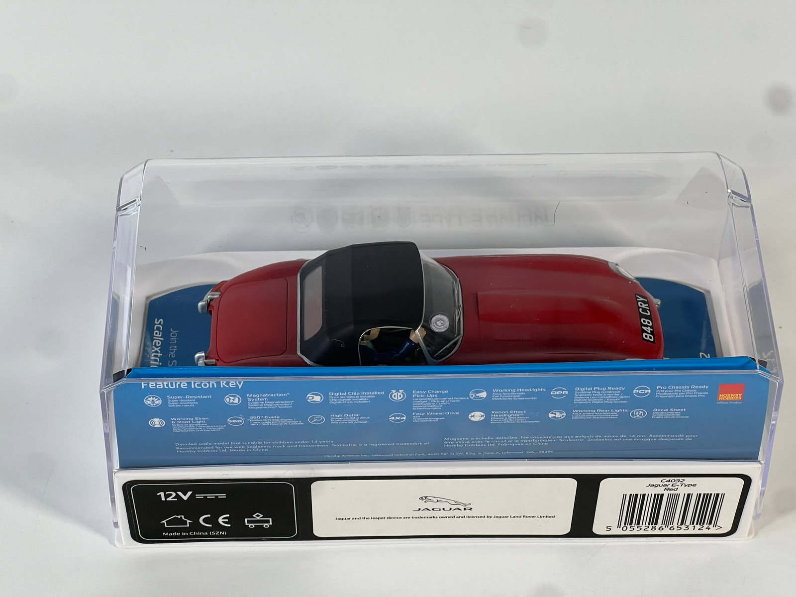Scalextric Jaguar E-Type Red - 4
