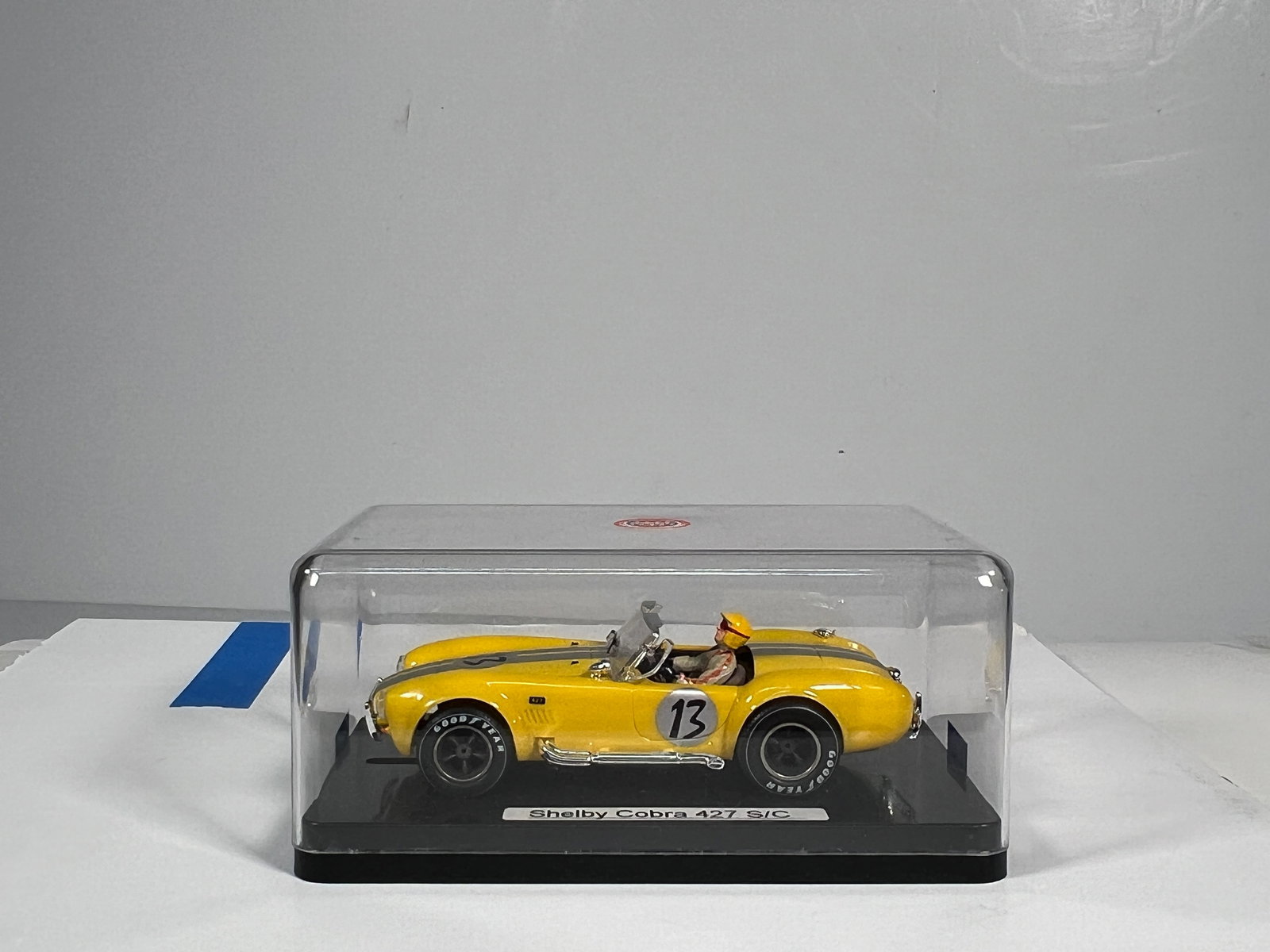 MRRC Shelby Cobra 427 S/C #13: MRRC Shelby Cobra 427 S/C #13 1/32 Slot Car, with original case. Weight: 6 oz.