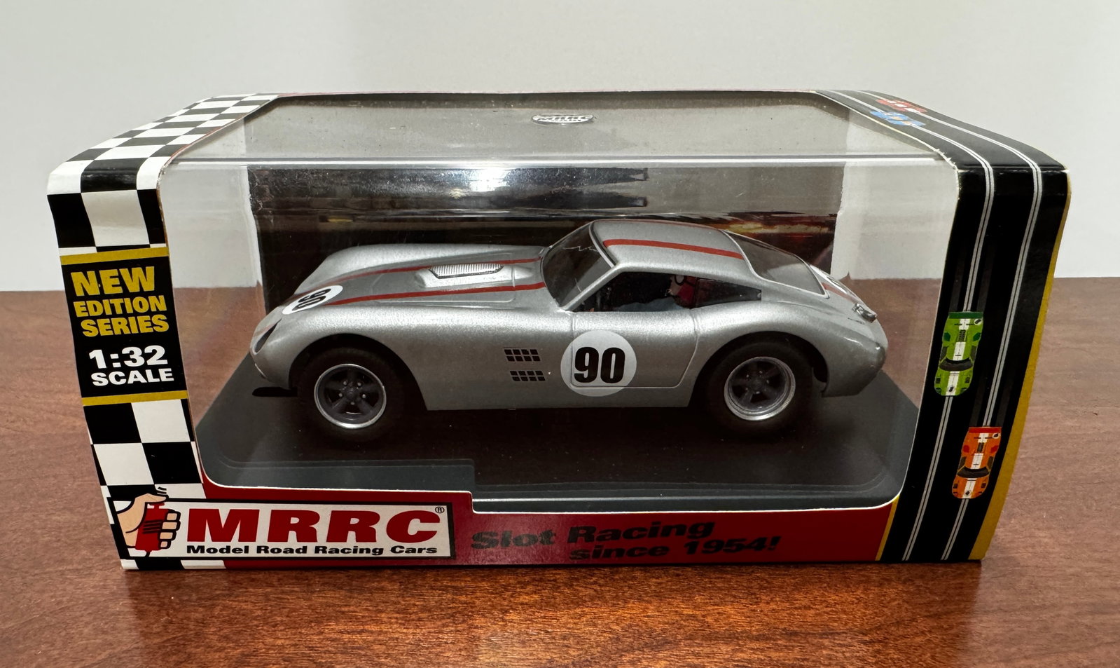 MRRC MO-46A RTR #90: MRRC MO-46A RTR #90 1/32 Slot Car, in original packaging. Reference #MC11141. Dimensions: 6" x 3 1/2" x 2 3/4". Weight: 6.6oz.