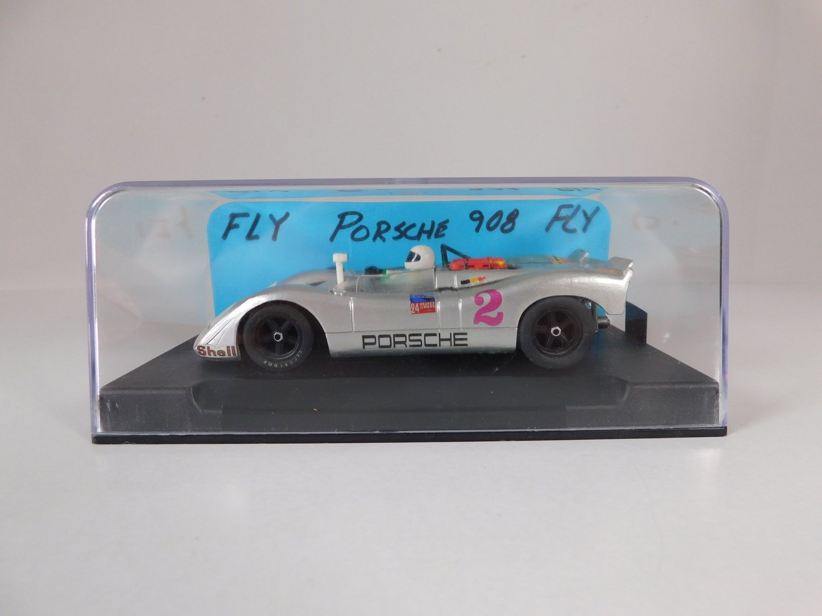 Fly Porsche 908 #2: Fly Porsche 908 #2 Shell 1/32 Slot Car, not in original case. Weight: 7.1 oz.