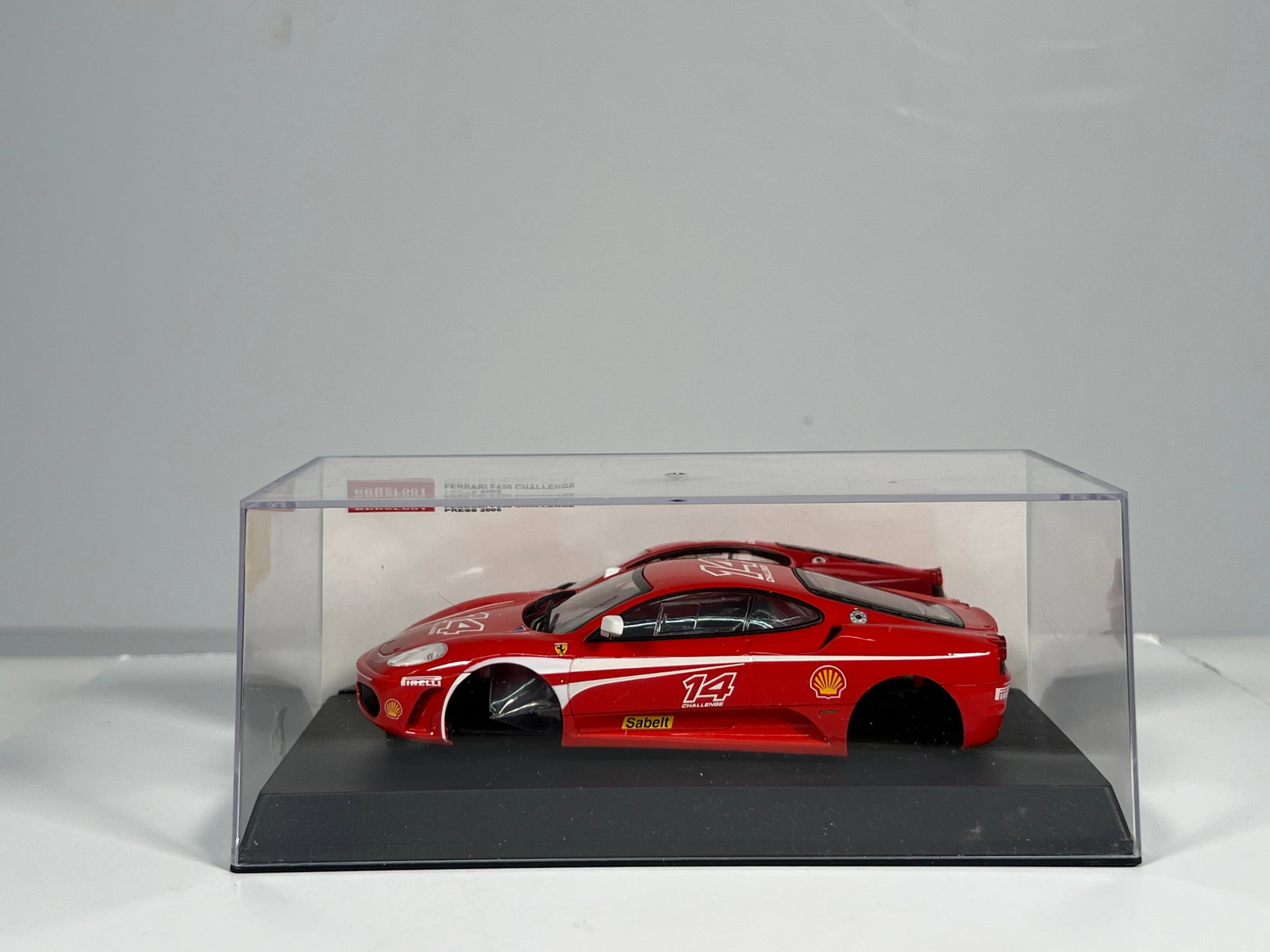 MB Slot BBR Ferrari F430 Slot Car Kit: MB Slot BBR Ferrari F430 1/32 Slot Car Kit #14. Reference #BBRSL001, with original case. Weight: 6 oz.