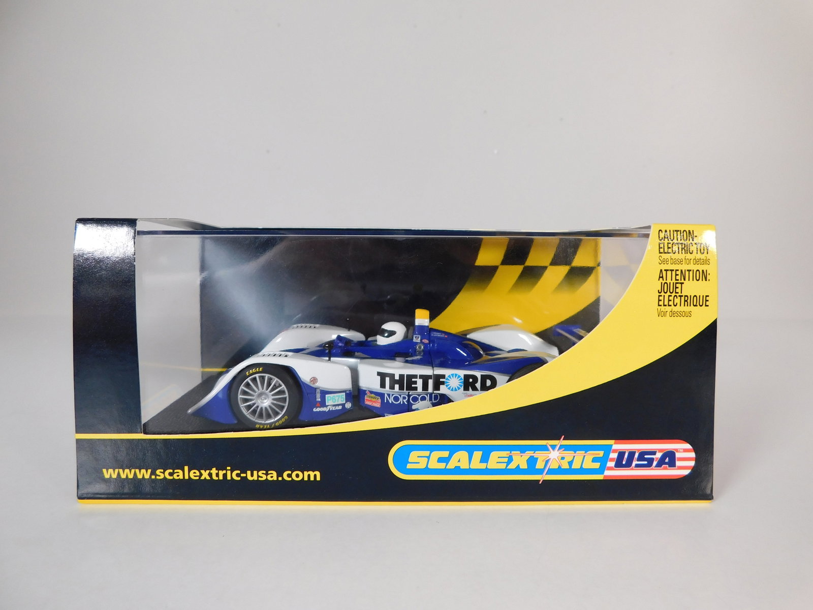 Scalextric USA Dyson Racing Lola #16: Scalextric USA Dyson Racing Lola #16 Thetford 1/32 Slot Car. Reference #C2483, with original case. Weight: 7.5 oz.
