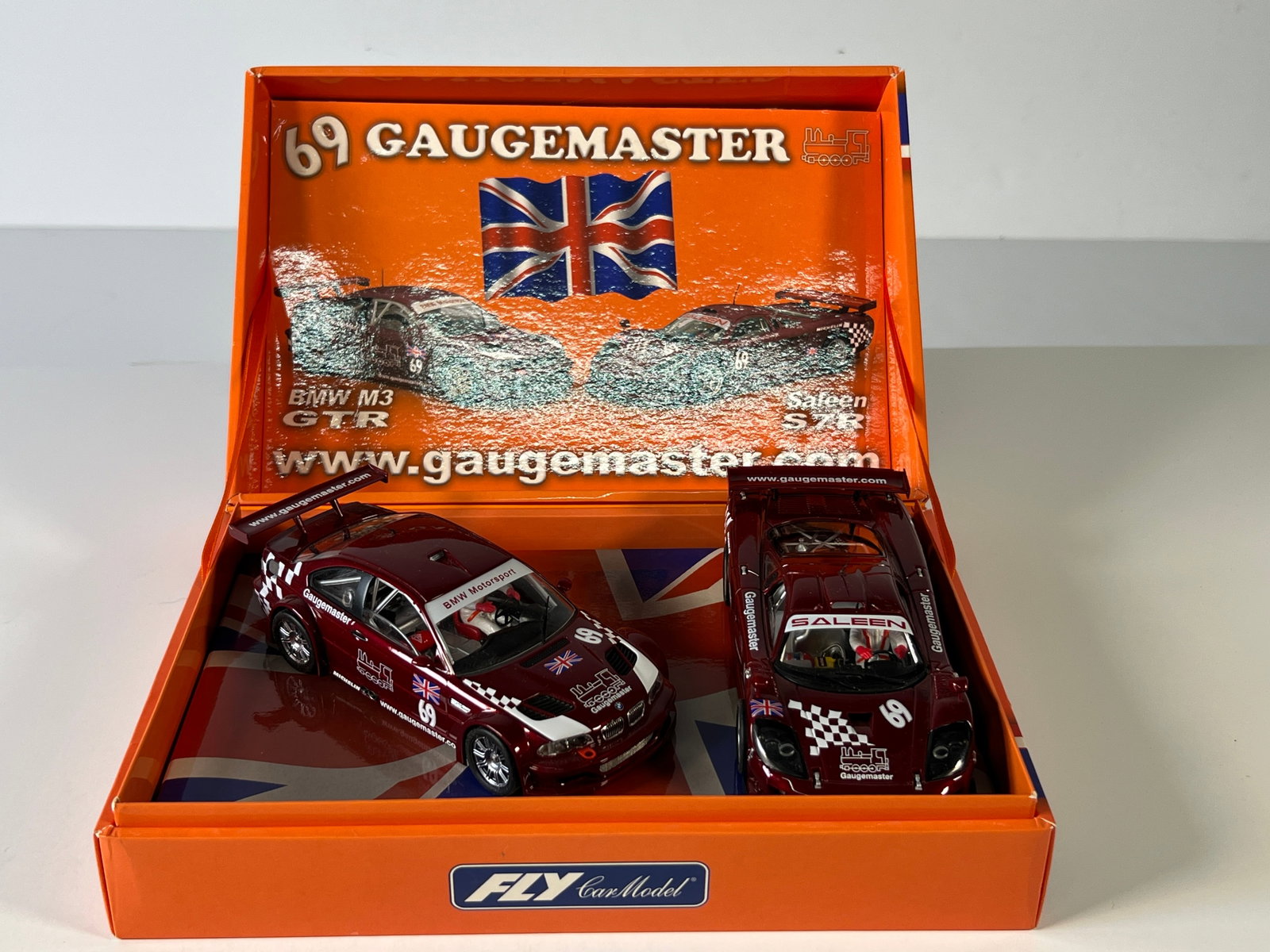 Fly Car Model Gauemaster BMW M3 GTR & Saleen S7R #69 Slot Car Set (1 of 4)