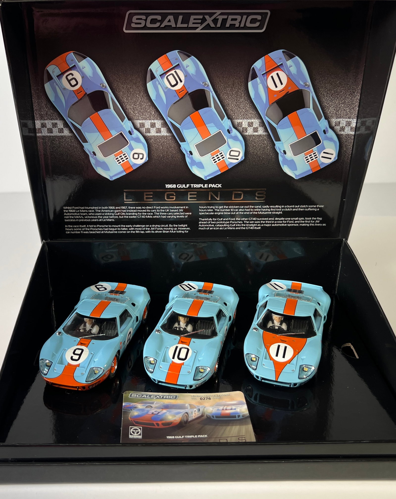 Scalextric Legends Ford GT40 Le Mans 1968 Slot Car Set (1 of 5)
