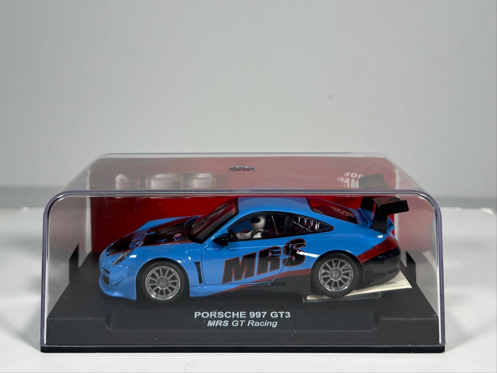 NSR Porsche 997 GT3 MRS GT Racing: NSR 1176 Porsche 997 GT3 MRS GT Racing 1/32 Slot Car, with original case. Weight: 7 oz.