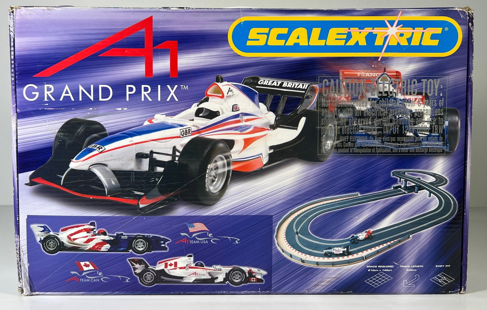 Scalextric A1 Grand Prix Team USA - Team Canada Slot Car Racing Set (1 of 4)