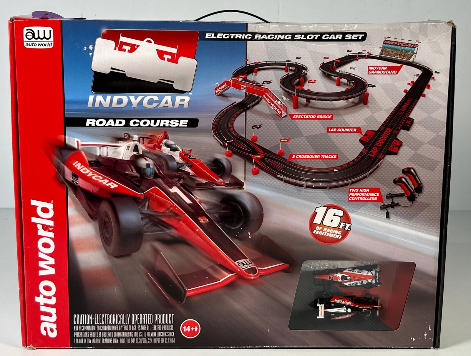 Auto World Indycar Road Course Slot Car Set (1 of 4)