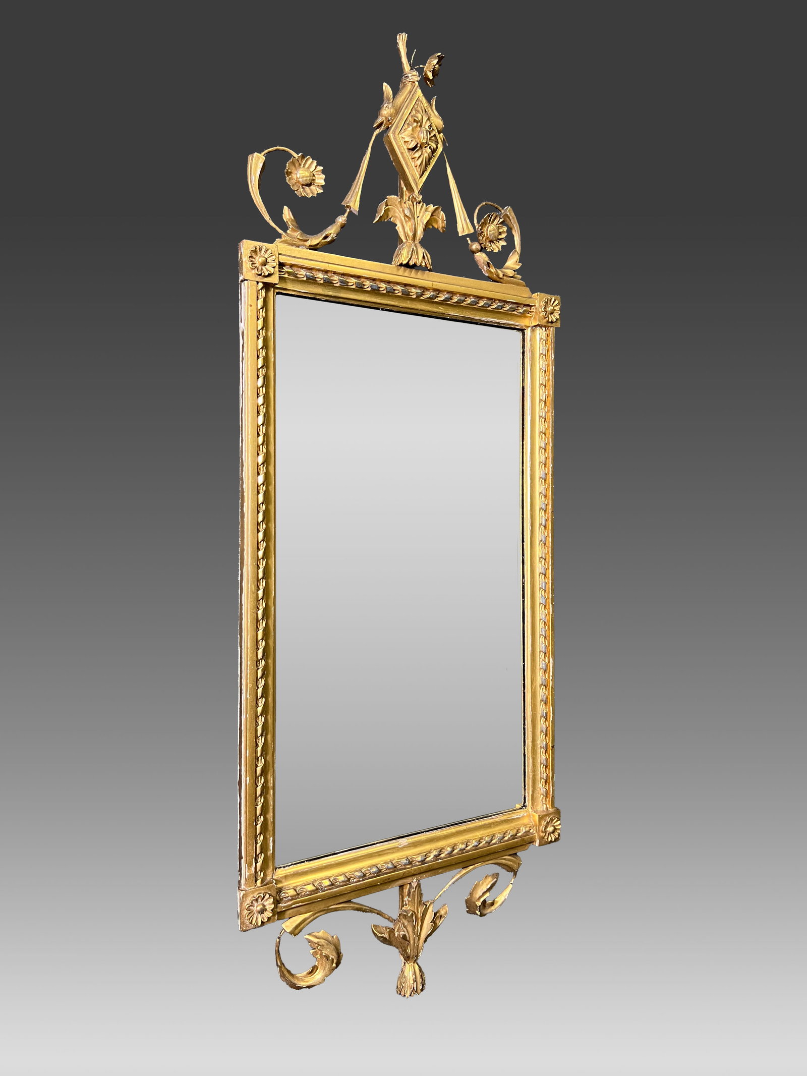 Ornate Gilded Decorative Mirror with Neoclassical Accents (1 of 2)