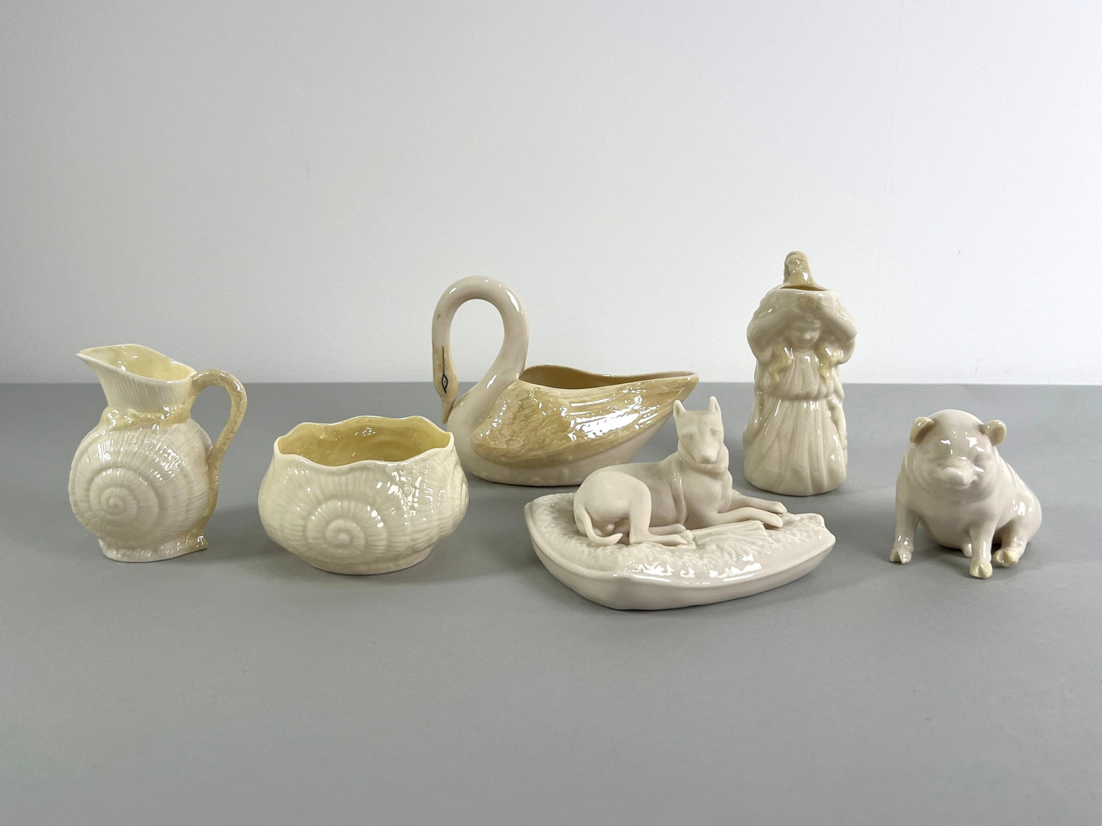 Group of Six Irish Belleek Pieces (1 of 14)