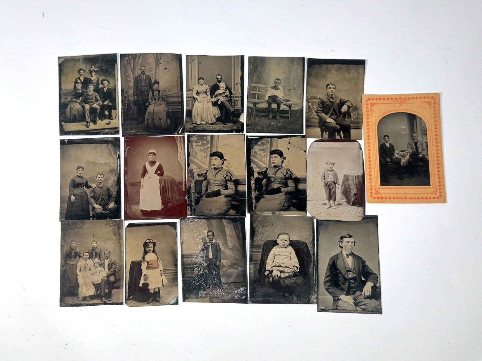 Group of 16 Tin Type Photographs (1 of 5)
